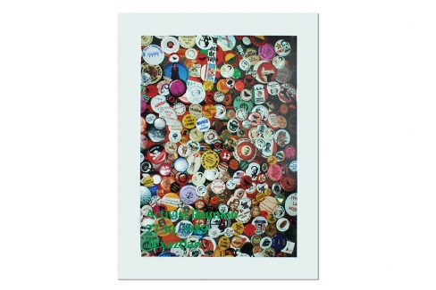 Lapel Button Collage Poster