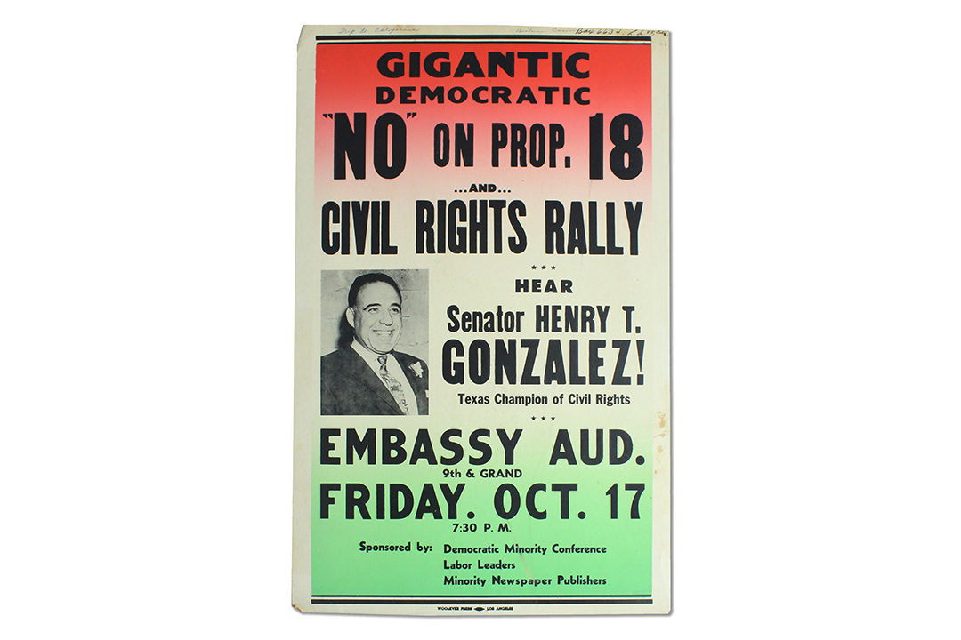 Henry B. Gonzalez Rally Poster