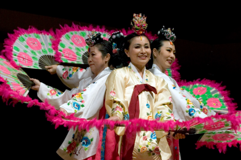 Image of festival dancers