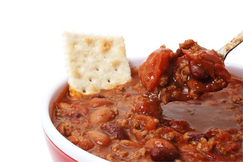 Chili with Crackers